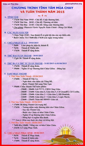 Lịch phụng vụ công giáo