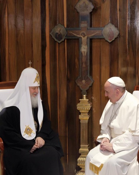 Đức Thánh Cha gặp Đức Thượng Phụ Chính Thống Nga