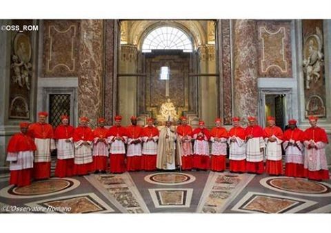 Giáo Hội đã có thêm 17 Hồng Y mới