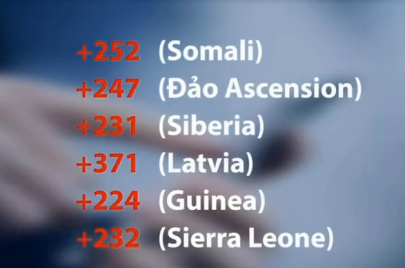 Đầu số +252 +247 + 371 +224 là lừa đảo