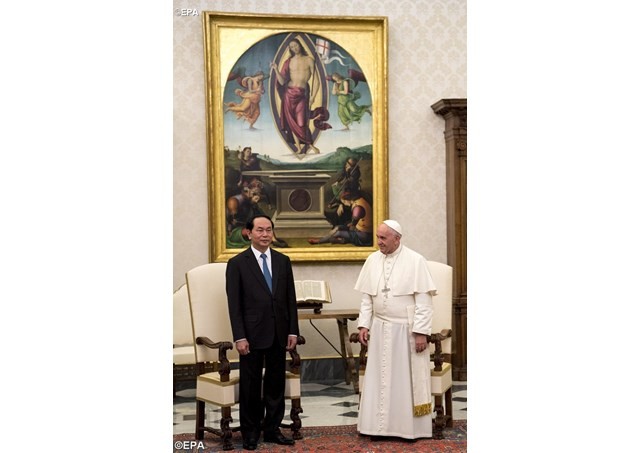 Chủ tịch Nước Việt Nam yết kiến Đức Giáo Hoàng