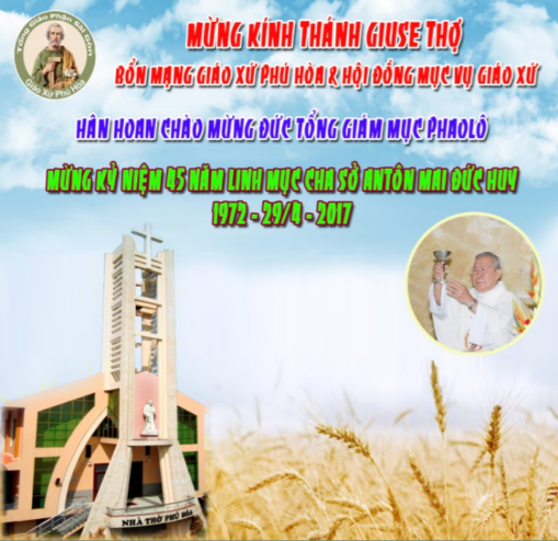 Thông báo: Thánh lễ Mừng Bổn Mạng Giáo Xứ và Kỷ Niệm Thụ Phong Linh Mục