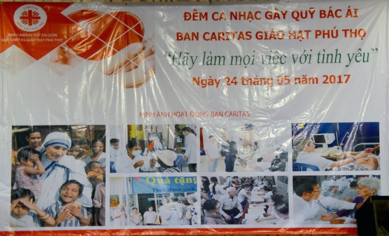 Ban Caritas Giáo hạt Phú Thọ tổ chức ca nhạc gây quỹ bác ái
