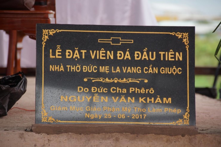 THÁNH LỄ ĐẶT VIÊN ĐÁ XÂY DỰNG NHÀ THỜ LA VANG – CẦN GIUỘC