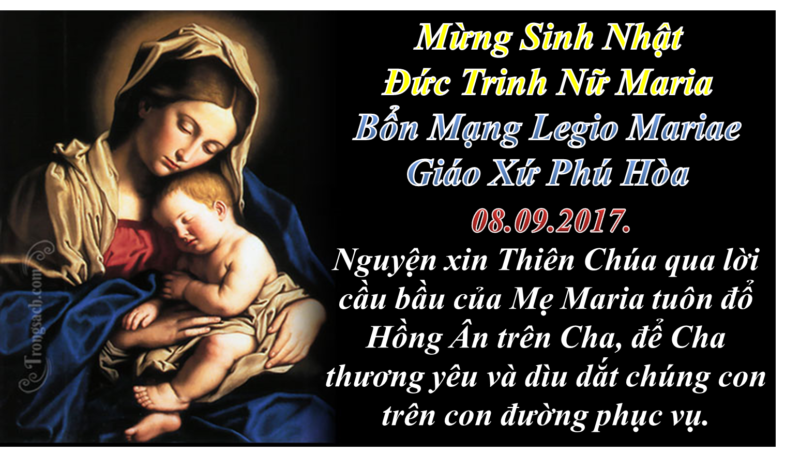 [Audio Thánh Lễ] Thứ Sáu Sau Chúa Nhật XXII TN-A Lễ Kính Sinh Nhật Đức Trinh Nữ Maria Bổn Mạng Legio Mariae Gx. Phú Hòa.