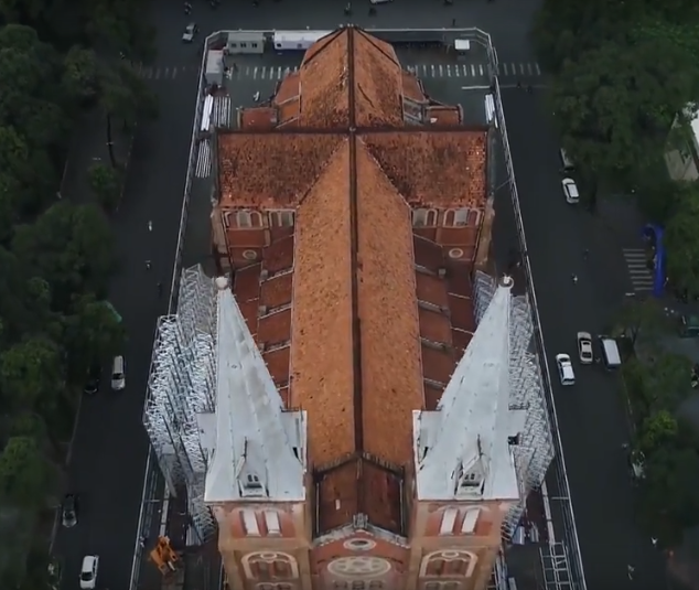 Bốn hạng mục đang thi công tại Nhà thờ Đức Bà Sài Gòn (11-2020)