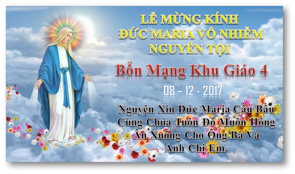 [AUDIO THÁNH LỄ] MỪNG KÍNH ĐỨC MARIA VÔ NHIỄM NGUYÊN TỘI BỔN MẠNG KHU GIÁO IV GX.PHÚ HÒA NĂM B.