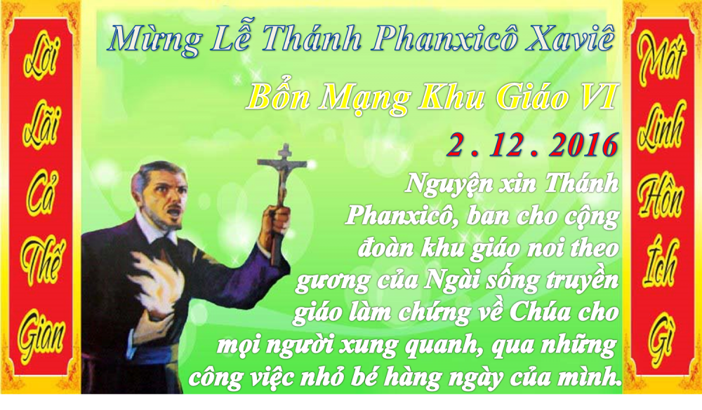 [AUDIO THÁNH LỄ] MỪNG KÍNH THÁNH PHANXICÔ XAVIÊ BỔN MẠNG KHU GIÁO VI GX.PHÚ HÒA NĂM A.