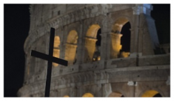 Người trẻ được uỷ thác suy niệm Đàng Thánh giá tại Colosseum