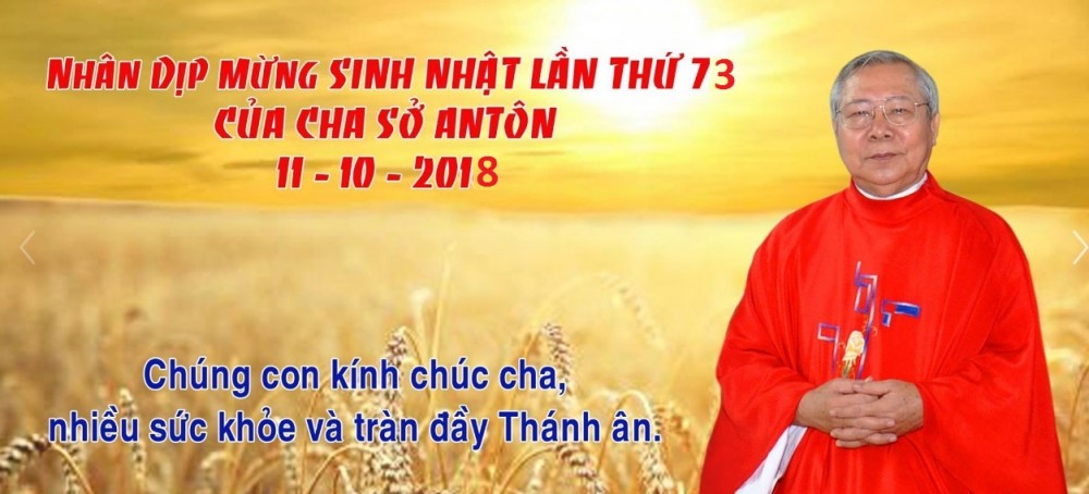 CHÚC MỪNG SINH NHẬT CHA SỞ ANTÔN