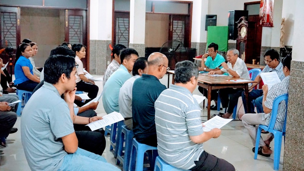 Họp Hội đồng mục giáo xứ chuẩn bị Mừng Chúa Giáng Sinh