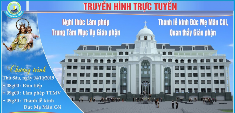 Bế mạc Đại hội XIV HĐGMVN - Làm phép Trung tâm Mục vụ Giáo phận Hải Phòng