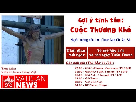 Đàng Thánh Giá thứ Sáu Tuần Thánh do ĐTC Phanxicô chủ sự (Vatican News trực tuyến - thuyết minh tiếng Việt)