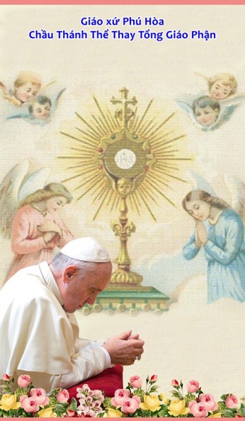 CHƯƠNG TRÌNH  CHẦU LƯỢT THÁNH THỂ NĂM 2020