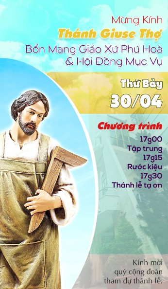 THÔNG BÁO : THÁNH LỄ MỪNG BỔN MẠNG GIÁO XỨ