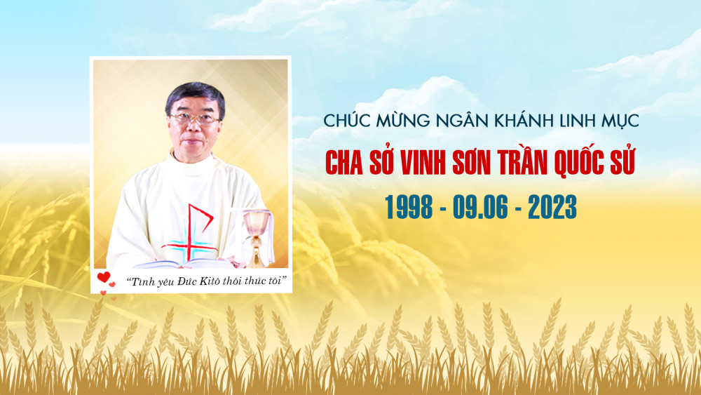 Thông báo : Thánh lễ tạ ơn mừng ngân khánh cha sở Vinh Sơn