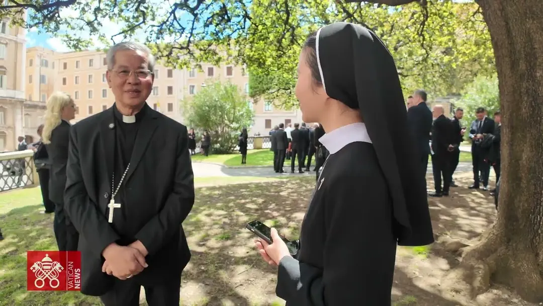 PHỎNG VẤN ĐỨC TỔNG GIÁM MỤC GIUSE NGUYỄN NĂNG SAU LỄ TANG ĐỨC GIÁO HOÀNG PHANXICÔ