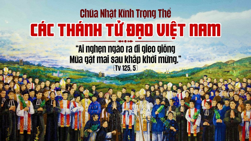 THÔNG BÁO: THÁNH LỄ MỪNG KÍNH CÁC THÁNH TỬ ĐẠO VIỆT NAM