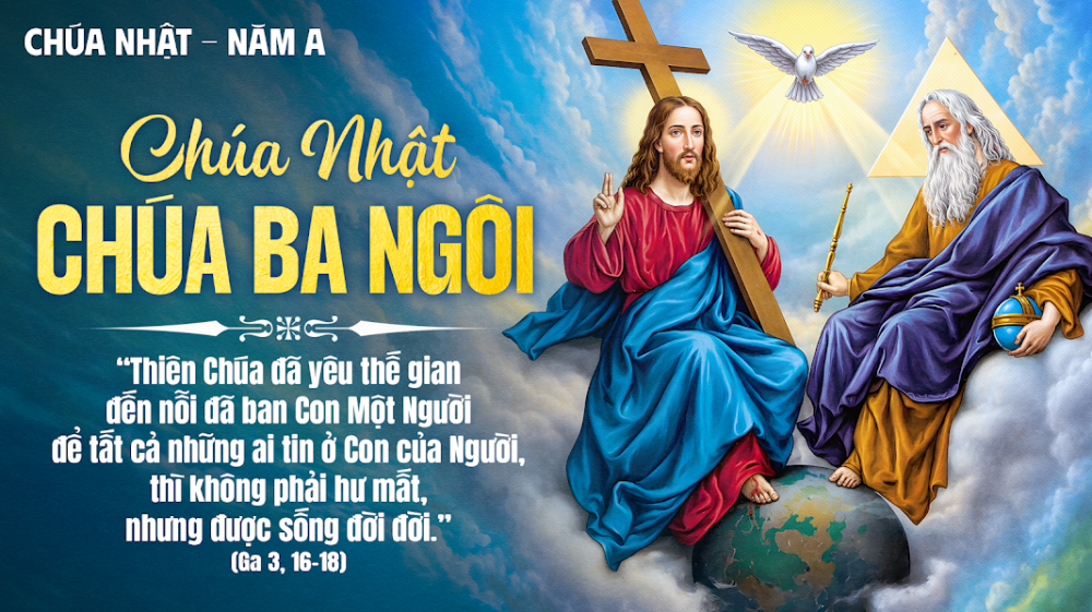 CHÚA NHẬT LỄ CHÚA BA NGÔI – TÌNH YÊU CỨU ĐỘ BAN TẶNG