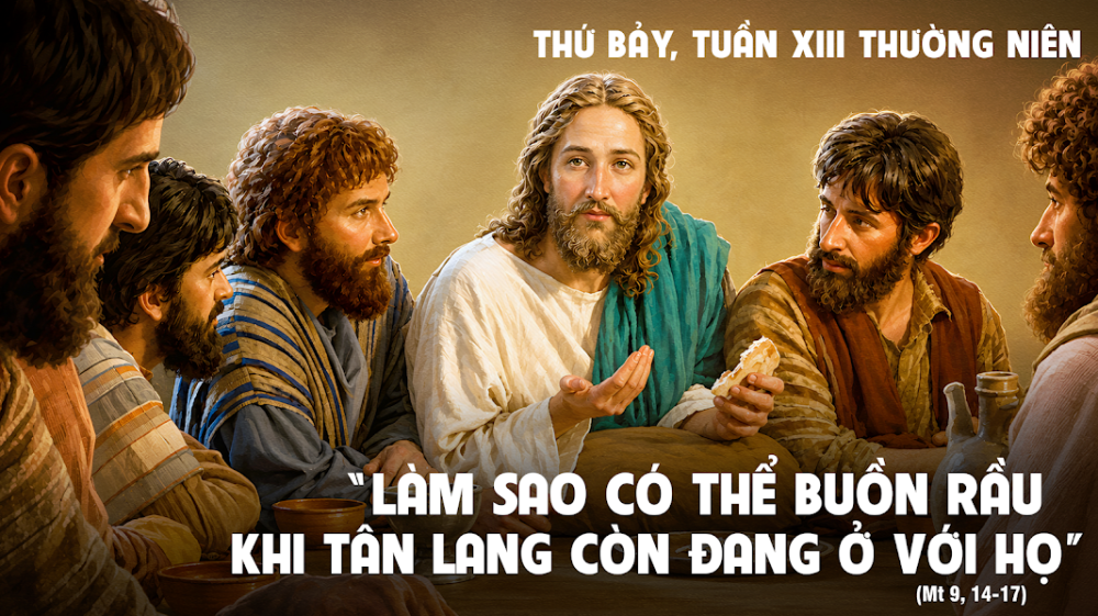 Thứ Bảy Tuần XIII – TN : RƯỢU MỚI PHẢI ĐỔ VÀO BẦU DA MỚI