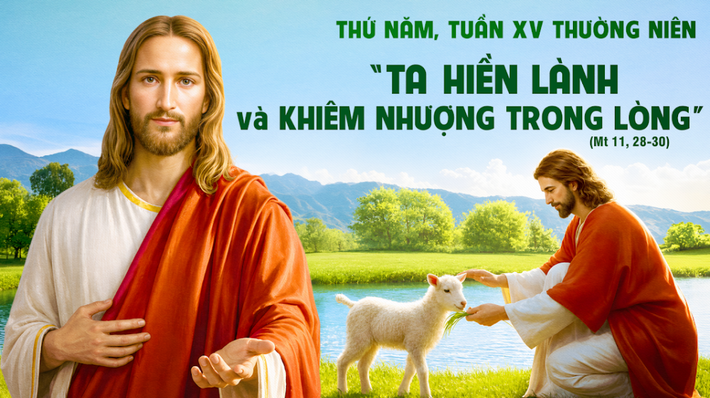 Thứ Năm Tuần XV- TN : HÃY ĐẾN CÙNG TA ĐỂ ĐƯỢC NGHỈ NGƠI