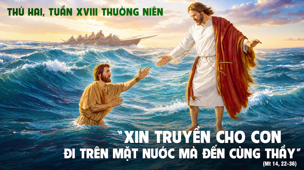 Thứ Hai Tuần XVIII TN : Thầy đây, đừng sợ