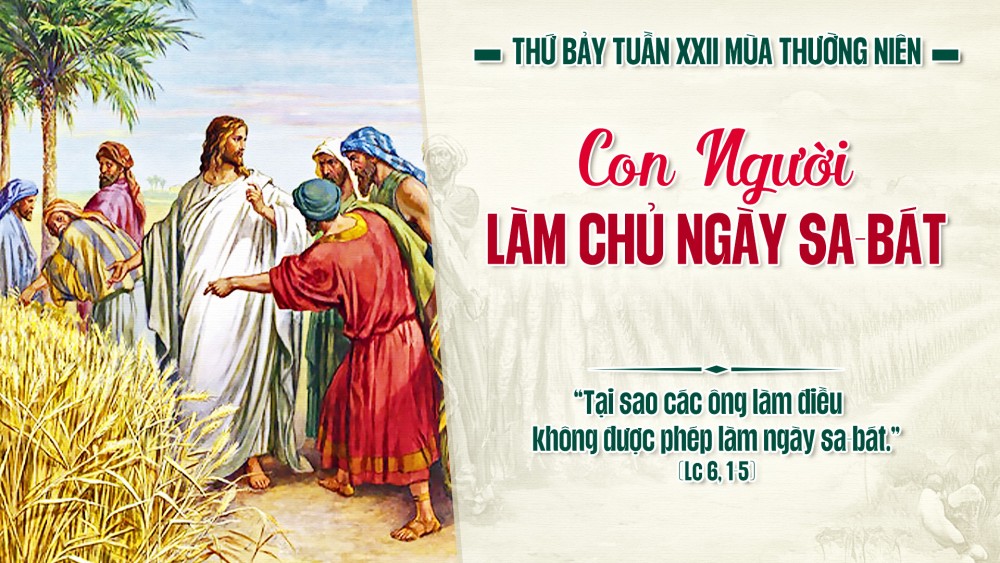 Thứ Bảy Tuần XXII TN : Con người làm chủ ngày Sabát