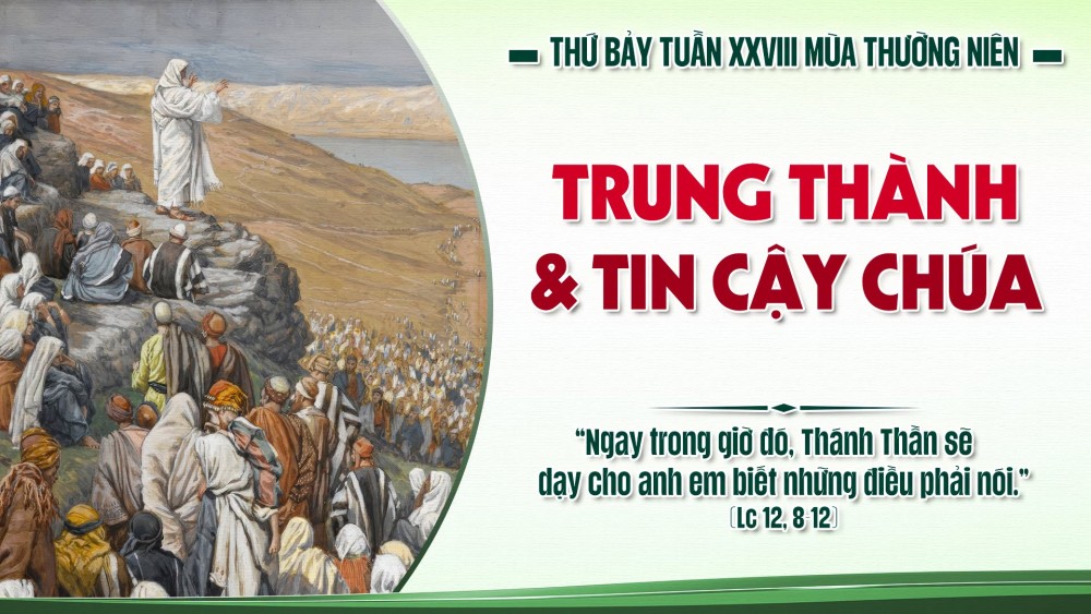 Thứ Bảy Tuần XXVIII TN : Ai sẽ tuyên xưng Thầy trước mặt người đời